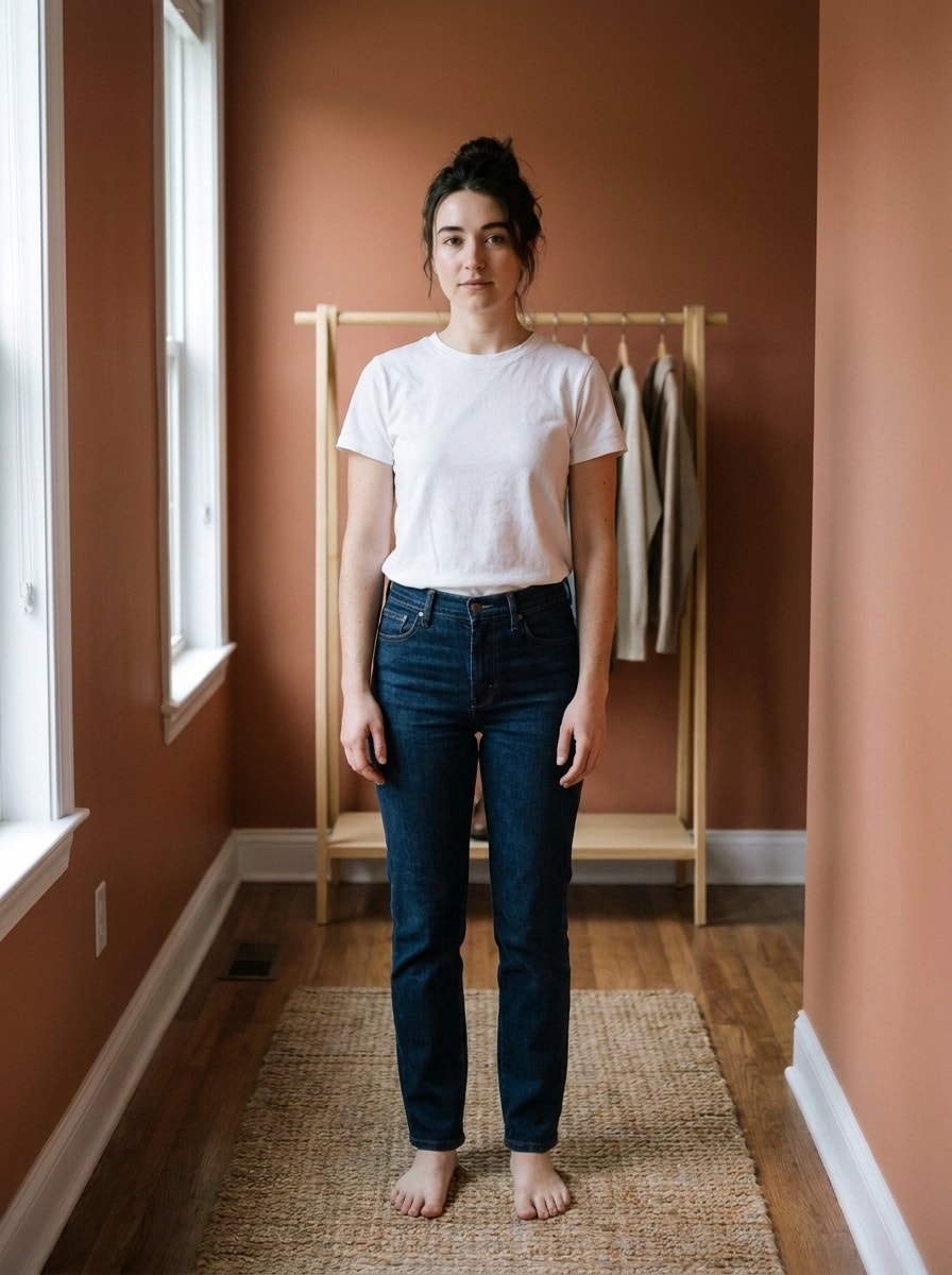 Before: the person in their own clothes